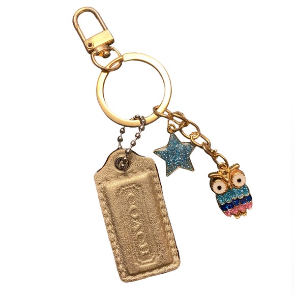 Coach Accessories - Coach Tag with Owl & Star Keychain or Bag Charm